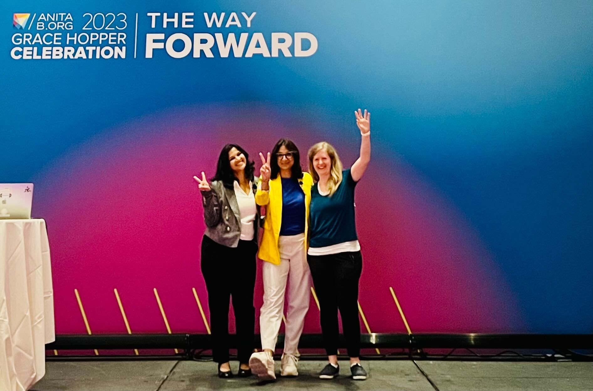 Mani Khanuja at Grace Hopper Celebration 2023